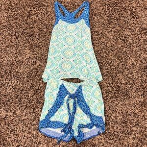 Girls Tank Top and Shorts Set - Size Medium